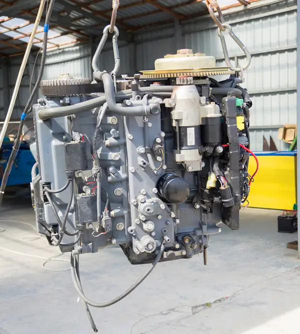 Hanging Boat Engine — Boat Shop in Ballina, NSW